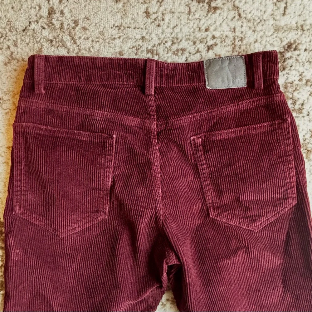 6397 shorty - baggy corduroy burgundy pants - Picture 5 of 5